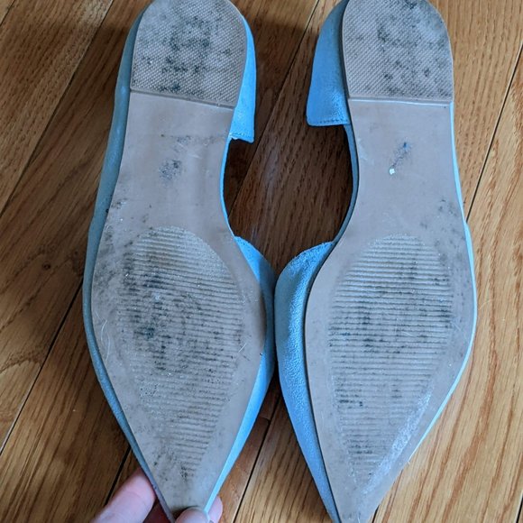 GC Women's Blue Suede Flats Size 7.5 - Picture 3 of 3